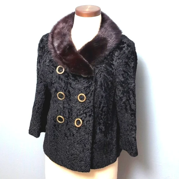 Vintage textured faux fur jacket. No tags. Medium- see measurements - Picture 2 of 14